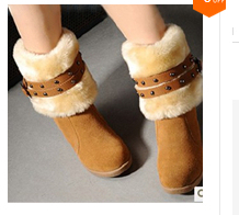 New 2014 martin boots heavy bottomed motorcycle boots Women shoes high leg wedges snow boots female