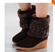 New 2014 martin boots heavy bottomed motorcycle boots Women shoes high leg wedges snow boots female