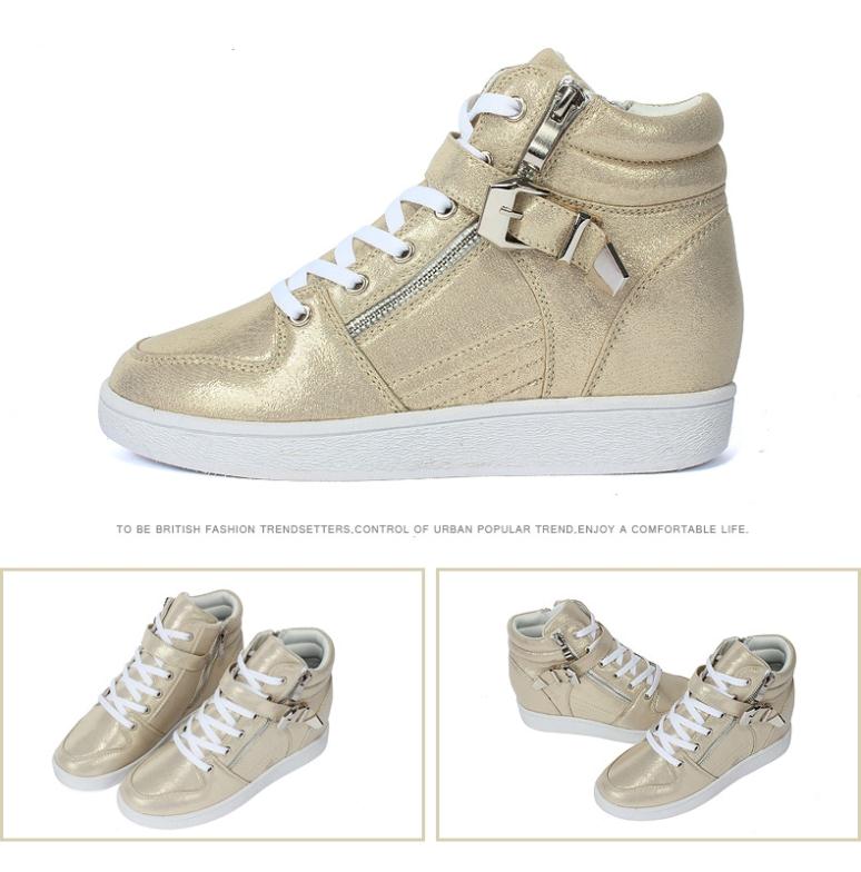 Women s Elevator Shoes Sneaker Sports Shoes For Women Height Increasing Sneakers Casual Comfort Leather Jogging
