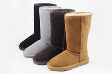 Winter Snow Boots Women Fashion Boots Shoes 2014 New Mid-Calf Brand Warm Wool Boots Ladies Shoes Plus Size Free Shipping
