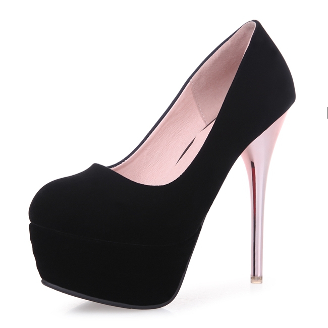 2014 New Arrival Big Size 31 43 Red Black Fashion Sexy Wedding Party High Heels Platform