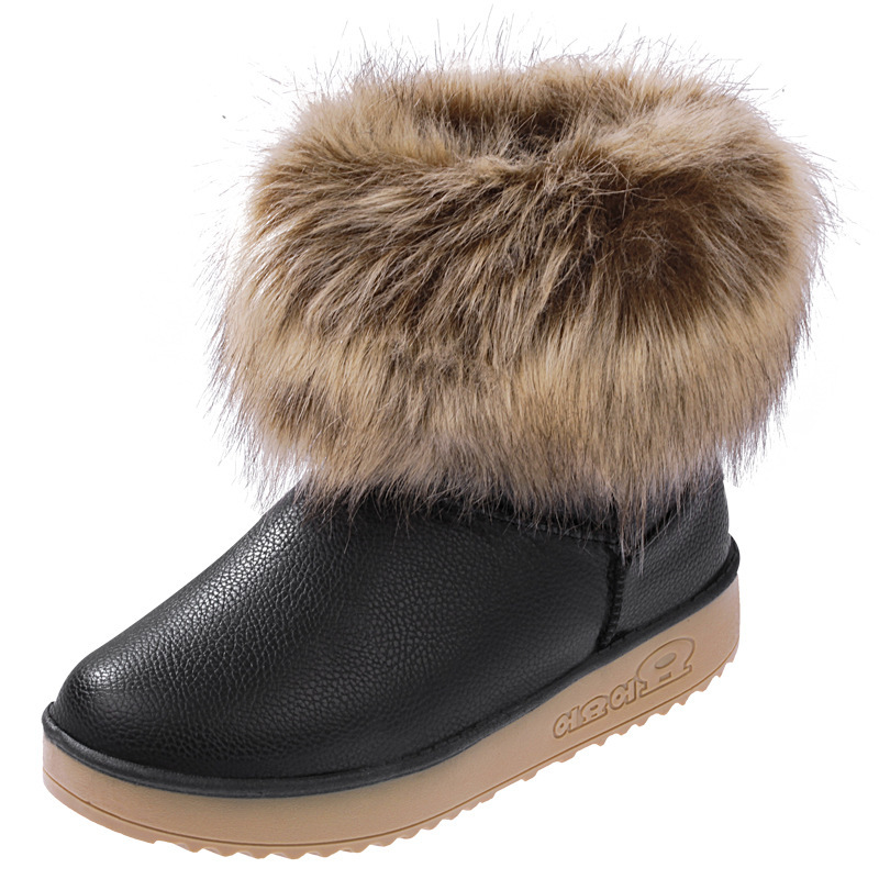 2014 new thick non slip bottom Dichotomanthes bottom warm imitation Fox Fur Boots
