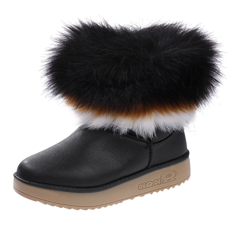 2014 new thick non slip bottom Dichotomanthes bottom warm imitation Fox Fur Boots