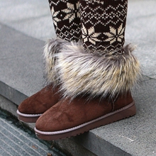 2014 New Arrival Big Size 35 40 Brown Black Yellow Fashion Sweet Casual Fur Warm Femal