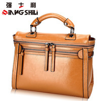 2014 free shipping new style high grade genuine leather messenger bag fashion vintage motorcycle women handbags