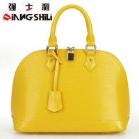 2015 free shipping new arrival summer genuine leather water ripple nine colors shell shape women handbags