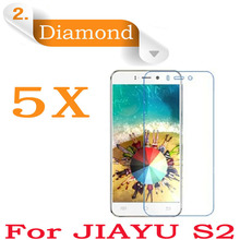 free shipping 5X New Original Cell Phone Sparkling Diamond JIAYU S2 Screen Protector Film For Jiayu