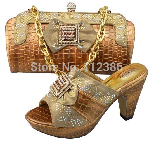 Fashion Italian Fashion Shoes and Matching bag High heel shoes and bag set for free shipping