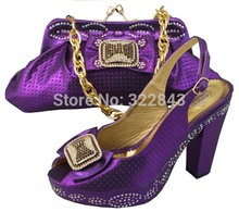 Free shipping new arrival high quality high heels women pumps italian shoes and evening bag for