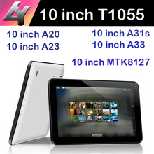 Allwinner Family Tablets 10 inch Allwinner A33 A31S A20 A23  Android 4.4 Smart Tablet pc Dual camera HDMI T1055