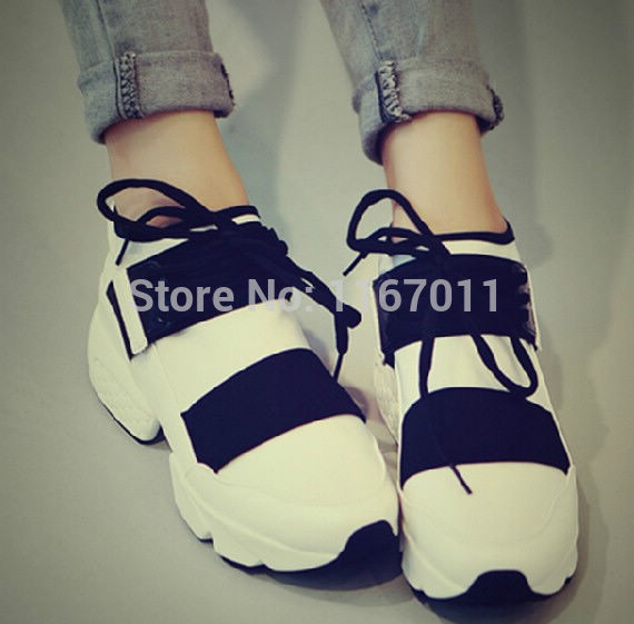 3 color High quality 2014 New autumn winter women flat sneakers students casual sneakers Running Shoes