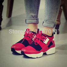 3 color High quality 2014 New autumn winter women flat sneakers students casual sneakers Running Shoes