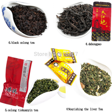 4 Different Flavors Famous Tea, 12small bags including Nourishing the liver Tea,Oolong Tieguanyin t,Dahongpao ,black oolong tea