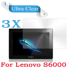 Lenovo S6000 Screen Protector 3pcs Glossy Transparent Clear LCD Protective Film For 10 1 inch Tablet