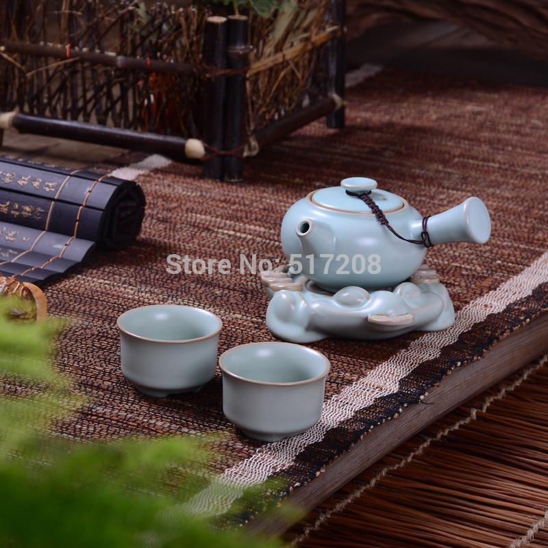 2014 brand new ceramic tea set Chinese dehua ruyao craft porcelain tea set pottery tea pot