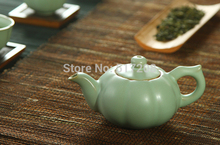 7pcs lot Porcelain tea set pumpkin tea pot cup beautiful tea set made in China ceramic