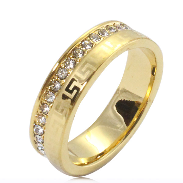 18K yellow gold plated Islam Muslim Allah crystal ring for men  women ...