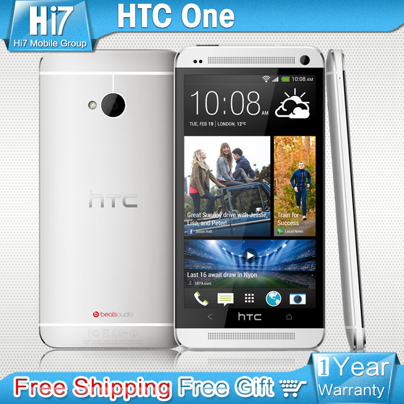 Original HTC One M7 Phone Android 4 1 32GB Quad Core 4mp 1 7GHz 4 7