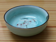 2pcs lot boutique porcelain tea cup handpainted lotus fish design good quality big cup 80ml fine