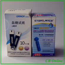 Hot Sales Health Care Blood Sugar Tests Paper Blood Glucose Test Strips Measurement of Blood Sugar Free Shipping