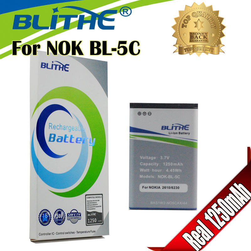 Купить BL - 5c bl 5c 1 x веселым Топ real1250mah батарея для nokia c2 ...
