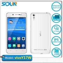 Original Vivo Y17w smart phone 4.7 inch IPS 1280×720 MTK6582 Quad Core 1.3 GHz  Dual Sim Bluetooth GPS