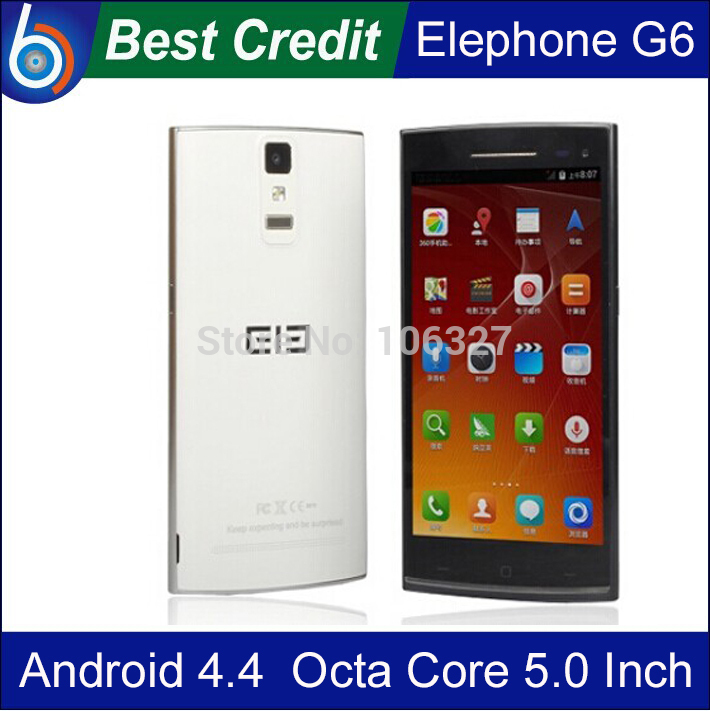 2014 New Original Elephone G6 Android 4 4 MTK6592 Octa Core 5 0 Inch Mobile Phone