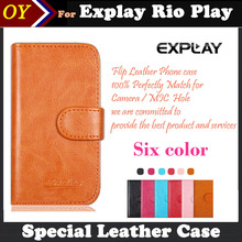 Explay Rio Play Case Dedicated Anti-slid Flip Vintage Crazy Horse Leather Smartphone Cover Case For Explay Rio Play Card Wallet