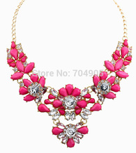 Jewelry Wholesale New High Quality Jewelry Fashion Women Color Crystal Statement Collar Necklace Necklaces Pendants NJ