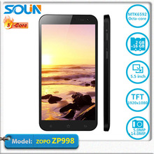 ZOPO ZP998 MTK6592 Octa Core C2 II Phone 5.5 Inch IPS 2GB RAM 16GB Android Smart Mobile Phone ZOPO ZP998 Smartphone Black White