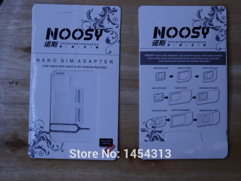 Noosy 4 в 1 Nano SIM карты для Nano микро-к мини-сим переходник для iphone samsung SIM карты адаптер 500 комплект /lot
