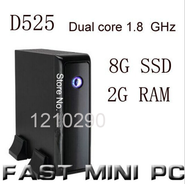 THIN CLIENT mini pcs Computer with Intel D525 Dual core 1 8GHz 2G RAM 16G SSD