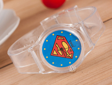 New Arrival Cheap Super Man Batman Heart Flower Pattern Children Watches Fashion Kids Wristwatch for Gift