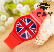 New Arrival Cheap US national flag UK national flag Pattern Children Watches Fashion Kids Wristwatch for