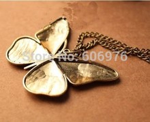 Newest Arrival High Quality Butterfly Design Women Drip Necklace 2014 Fashion Women Jewelry vintage Pendant Necklace