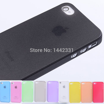 0.3 мм ультратонкий матовый точная тонкий мягкий пластик чехол кожного покрова для iPhone 4S 4