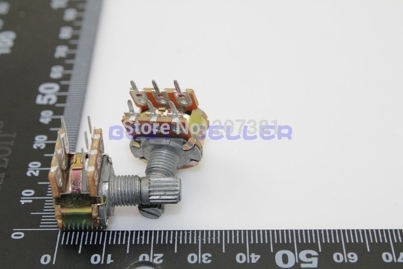 Купить b10k 4шт 10 k ом 6 pin линейной Конические поворотные ...