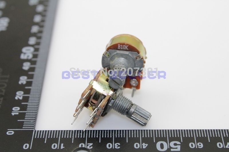 Купить b10k 4шт 10 k ом 6 pin линейной Конические поворотные ...