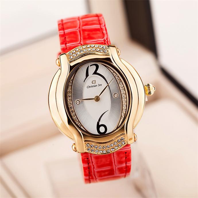 Free shipping Concise leather lady watch Fashion casual quartz wrist watch Fashion jewelry