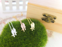12pcs lot 3 Colors Free Collocation 18K Gold and Silver and Rose Gold Love Bird Pendant