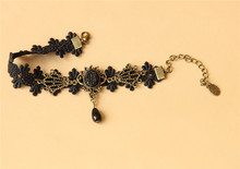 Tornozeleira Femininas Handmade Memory Black Lace Ankle Bracelet Vintage Women s Anklets Sexy Foot Jewelry
