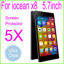 5x Ultra Clear Glossy Transparent Screen Protector for iOcean X8 Screen Guard Protective Film 5.7″FHD High Quality&Free Shipping