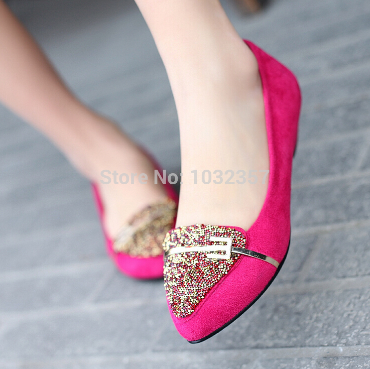 2014 Hotsale NEW Slipsole College style Women Shoes High quality Spring Autumn Rhinestones Design Women Leisure