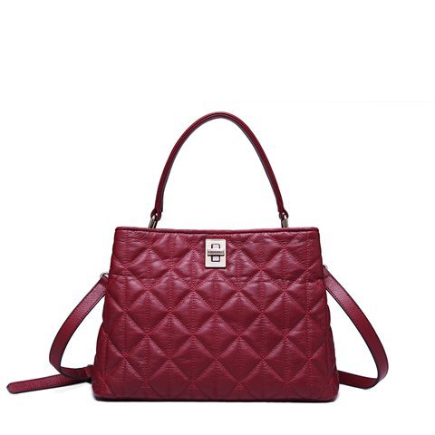 2014 new arrival DUDU brand Mary Quant range quilting women s leather shoulder bag Tote Messenger