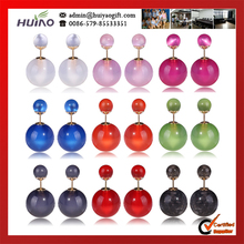 8 Colors In Stock Free Shipping Newest DesignTransparent Simulated-Pearl Beads Earrings For Women