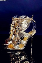 sexy 2014 summer fashion women luxury brand designed high heels Sandals genuine leather goldden silver diamond