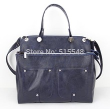 H065,PU leather shoulder bag women messenger bag,12 different colors,Interior Structure 3 small pocket,Free shipping