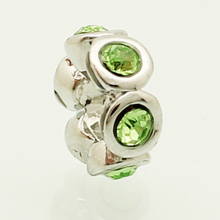 2014 Christmas gift green stone beads fit Pandora bracelet charm bracelets and jewelry accessories