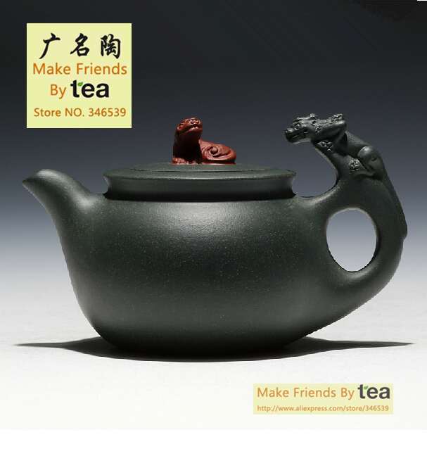 GMTao Tea set Crouching Tiger Hidden Dragon Handmade180ML Power and prestige Imposing Teapot ZISHA Yixing Tea