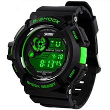 2014 New Outdoor Men Sports Watches LED Digital Military Watch 50M Waterproof Men Sport Watch Digital Quartz Men LED Wrstwatches